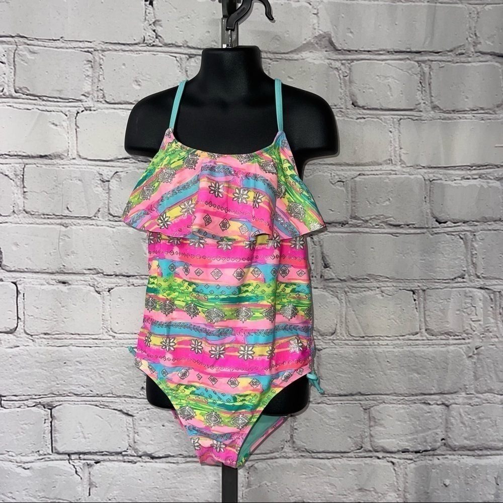 Breaking waves swimsuit youth size 12